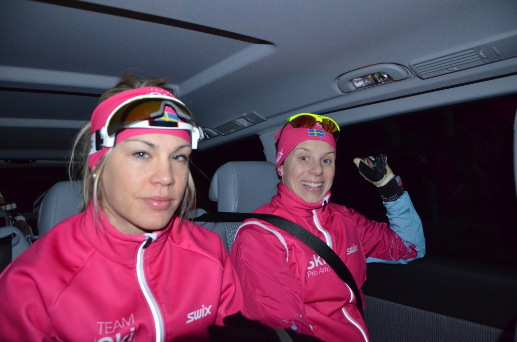 Vasaloppet 2014. Annika och Lina på väg. (Foto:SkiProAm)